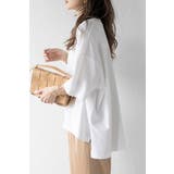 ビッグシルエット前後差Tシャツ 77-003873 | BONJOUR SAGAN | 詳細画像3 