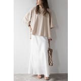 ビッグシルエット前後差Tシャツ 77-003873 | BONJOUR SAGAN | 詳細画像16 