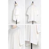 ビッグシルエット前後差Tシャツ 77-003873 | BONJOUR SAGAN | 詳細画像24 