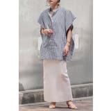 バンドカラースクエアポンチョシャツ  77-003892 | BONJOUR SAGAN | 詳細画像7 