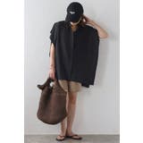 バンドカラースクエアポンチョシャツ  77-003892 | BONJOUR SAGAN | 詳細画像17 