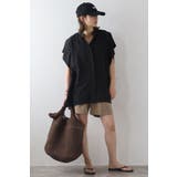 バンドカラースクエアポンチョシャツ  77-003892 | BONJOUR SAGAN | 詳細画像18 