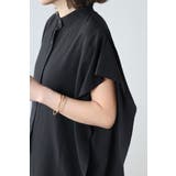 バンドカラースクエアポンチョシャツ  77-003892 | BONJOUR SAGAN | 詳細画像22 