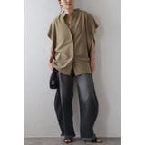 バンドカラースクエアポンチョシャツ  77-003892 | BONJOUR SAGAN | 詳細画像24 