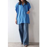 バンドカラースクエアポンチョシャツ  77-003892 | BONJOUR SAGAN | 詳細画像31 