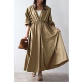 BEIGE | 前後2WAYキャンディースリーブディープVワンピース 77-003894 | BONJOUR SAGAN