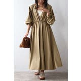 前後2WAYキャンディースリーブディープVワンピース 77-003894 | BONJOUR SAGAN | 詳細画像2 