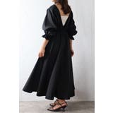 前後2WAYキャンディースリーブディープVワンピース 77-003894 | BONJOUR SAGAN | 詳細画像24 