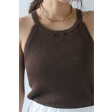 カップ付きホルターネックラメニットタンク 77-003907 | BONJOUR SAGAN | 詳細画像23 