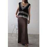 透かし編み配色ニットベスト 77-003911 | BONJOUR SAGAN | 詳細画像2 