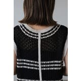 透かし編み配色ニットベスト 77-003911 | BONJOUR SAGAN | 詳細画像9 