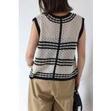 透かし編み配色ニットベスト 77-003911 | BONJOUR SAGAN | 詳細画像14 