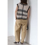 透かし編み配色ニットベスト 77-003911 | BONJOUR SAGAN | 詳細画像15 