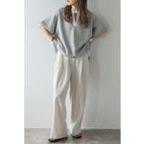 接触冷感 配色キーネックダンボールポンチョ 77-003948 | BONJOUR SAGAN | 詳細画像2 