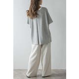 接触冷感 配色キーネックダンボールポンチョ 77-003948 | BONJOUR SAGAN | 詳細画像6 