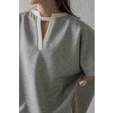 接触冷感 配色キーネックダンボールポンチョ 77-003948 | BONJOUR SAGAN | 詳細画像7 