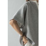 接触冷感 配色キーネックダンボールポンチョ 77-003948 | BONJOUR SAGAN | 詳細画像8 