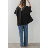 接触冷感 配色キーネックダンボールポンチョ 77-003948 | BONJOUR SAGAN | 詳細画像17 