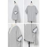 接触冷感 配色キーネックダンボールポンチョ 77-003948 | BONJOUR SAGAN | 詳細画像25 