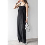 BLACK | センターシームキャミサロペット  77-003953 | BONJOUR SAGAN