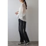 箔サイドラインデニムパンツ 77-003970 | BONJOUR SAGAN | 詳細画像4 