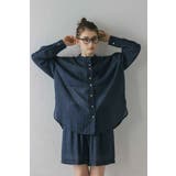 NAVY | sheer long sleeve | BONJOUR SAGAN