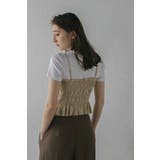 shirring stripe bustier | BONJOUR SAGAN | 詳細画像4 