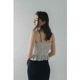 shirring stripe bustier | BONJOUR SAGAN | 詳細画像12 