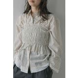 shirring stripe bustier | BONJOUR SAGAN | 詳細画像15 