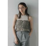 shirring stripe bustier | BONJOUR SAGAN | 詳細画像20 