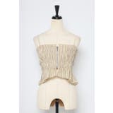 shirring stripe bustier | BONJOUR SAGAN | 詳細画像26 