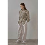 twill curved slacks | BONJOUR SAGAN | 詳細画像3 