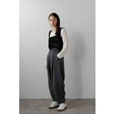 twill curved slacks | BONJOUR SAGAN | 詳細画像10 