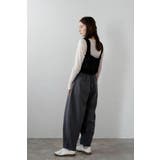 twill curved slacks | BONJOUR SAGAN | 詳細画像12 