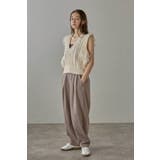 twill curved slacks | BONJOUR SAGAN | 詳細画像19 