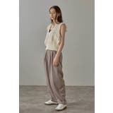 twill curved slacks | BONJOUR SAGAN | 詳細画像20 