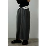 CHARCOAL-GRAY | twill waist marked | BONJOUR SAGAN