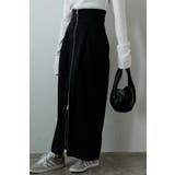 BLACK | twill waist marked | BONJOUR SAGAN
