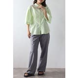 リラクシーノーカラーウエストタックシャツ 77-004026 | BONJOUR SAGAN | 詳細画像6 