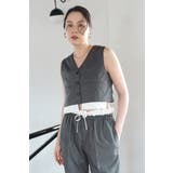 CHARCOAL-GRAY | design pocket stripe | BONJOUR SAGAN