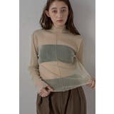 LIGHT-BEIGE | sheer glitter pullover | BONJOUR SAGAN