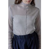 LIGHT-GRAY | sheer glitter pullover | BONJOUR SAGAN
