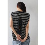 バックデザインボーダートップス 77-004080 | BONJOUR SAGAN | 詳細画像1 