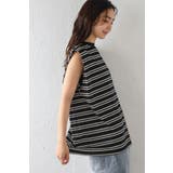 バックデザインボーダートップス 77-004080 | BONJOUR SAGAN | 詳細画像3 