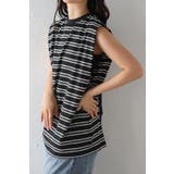 バックデザインボーダートップス 77-004080 | BONJOUR SAGAN | 詳細画像4 