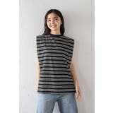 バックデザインボーダートップス 77-004080 | BONJOUR SAGAN | 詳細画像5 