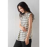 バックデザインボーダートップス 77-004080 | BONJOUR SAGAN | 詳細画像12 