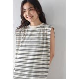 バックデザインボーダートップス 77-004080 | BONJOUR SAGAN | 詳細画像14 