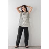 バックデザインボーダートップス 77-004080 | BONJOUR SAGAN | 詳細画像15 