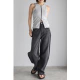 LIGHT-GRAY | ダブルジップアメスリラメタンクトップ 77-004085 | BONJOUR SAGAN